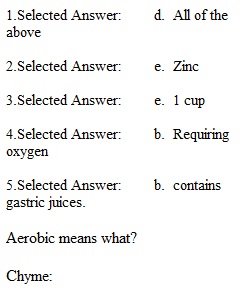Chapter 2 and 3 Quiz